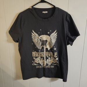 Maurices Charcoal Nashville Music Tee